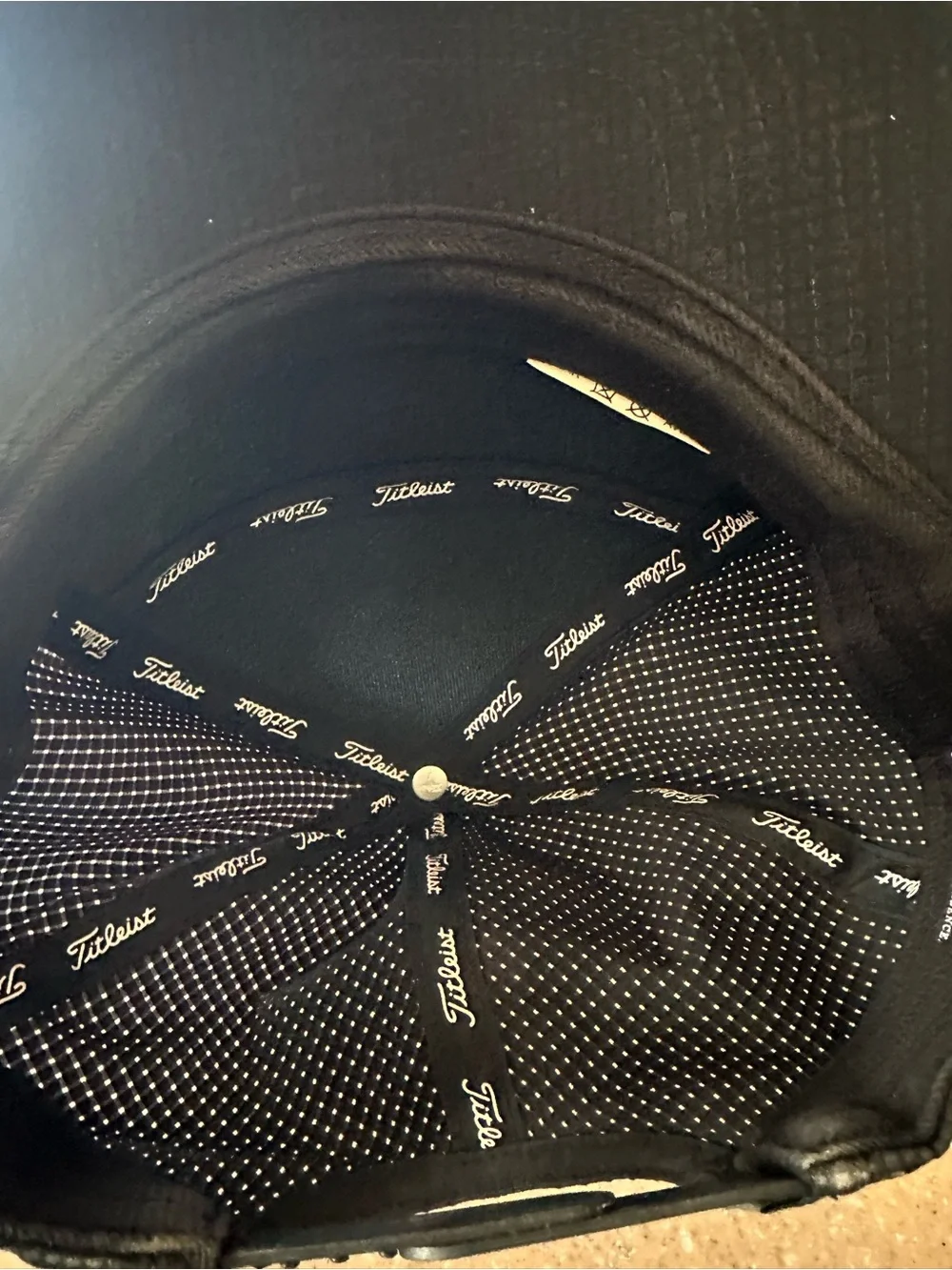 Titleist Black and Gray Patch Golf Cap